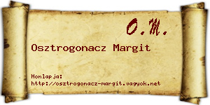 Osztrogonacz Margit névjegykártya